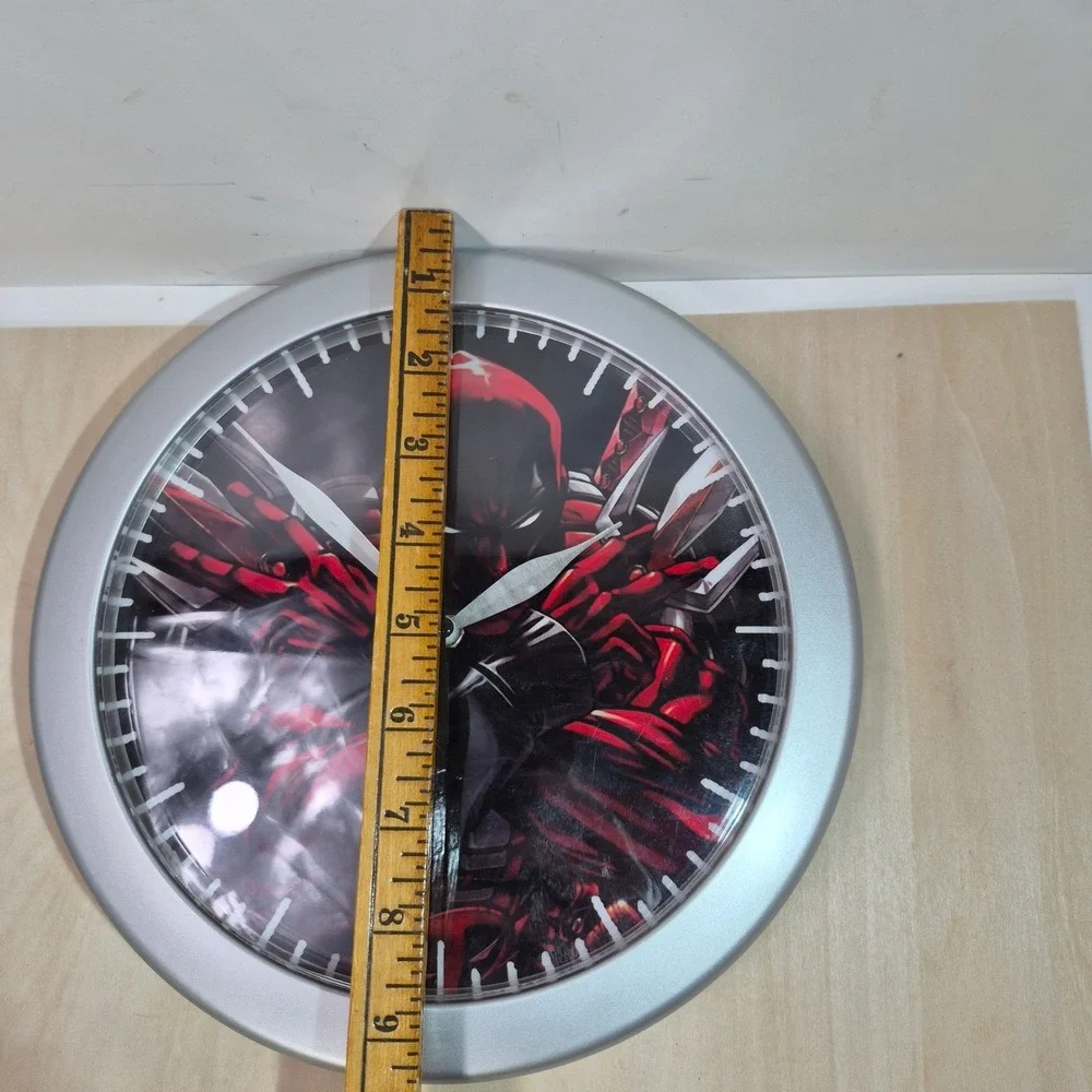 Deadpool‎ Wall Clock Marvel Superhero Comic Fan Decor 10 Inch Round